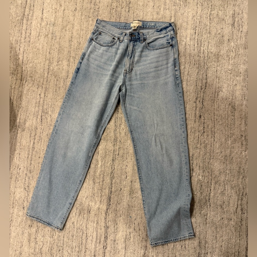 Madewell Men's Straight Jeans in Soft Blue
